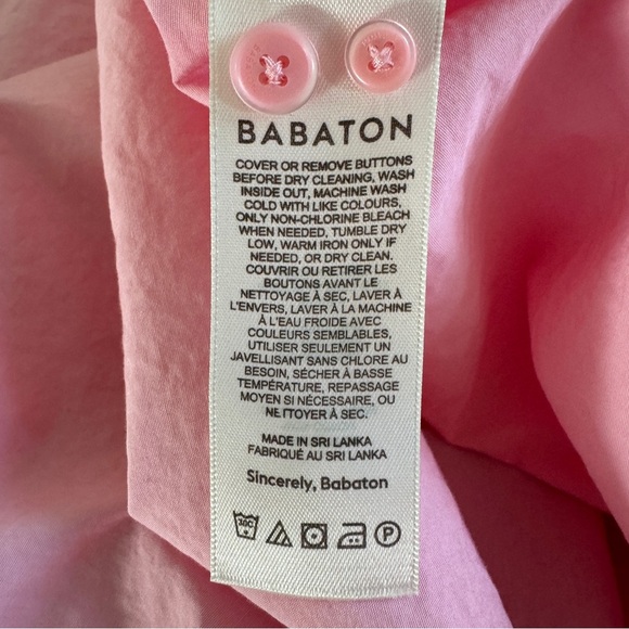 Aritzia Pink oversize Button Down Shirt - Picture 6 of 7